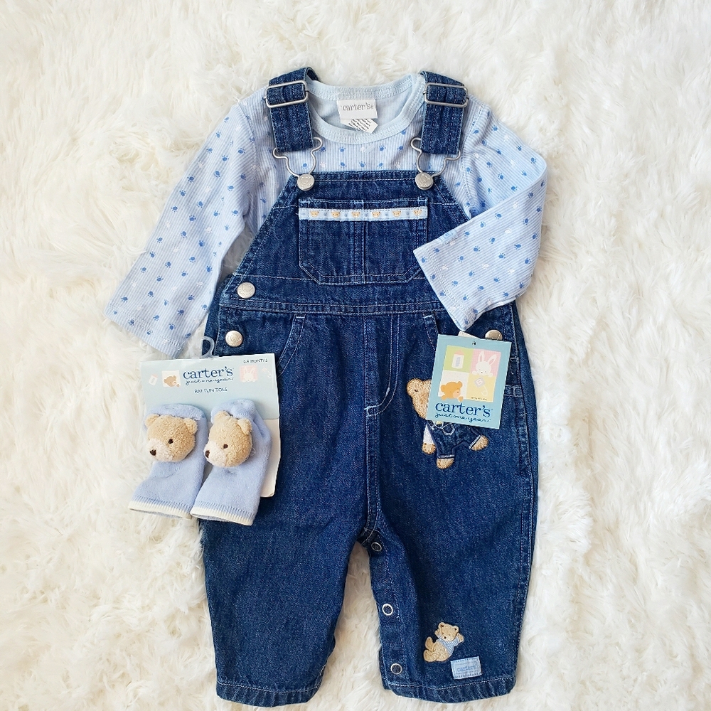 Carters Baby Overalls Set 3 - 6 months
